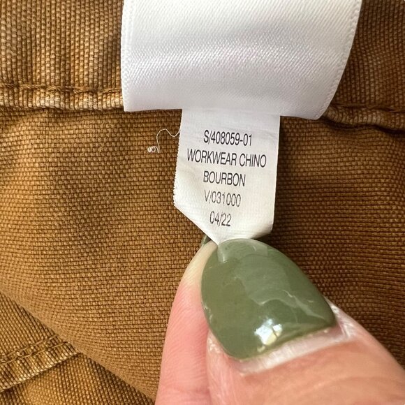 Old Navy Mens Workwear Carpenter Straight Leg Chino Pants Bourbon Tan 32 x 30 - Picture 11 of 15